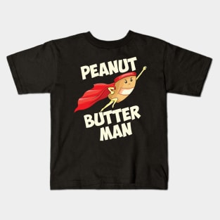 Peanut Butter Man Funny Halloween Costume Kids T-Shirt